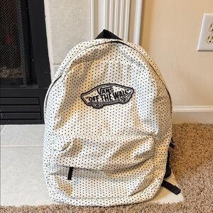 Vans Black and White Dotted Backpack